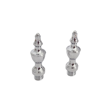 Baldwin Estate Bright Chrome Hinge Pins and Finials 1091.260.I